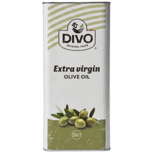 DIVO Extra Natives Olivenöl 5L Kanister — das Profi-Gebinde für Restaurants und Großküchen
