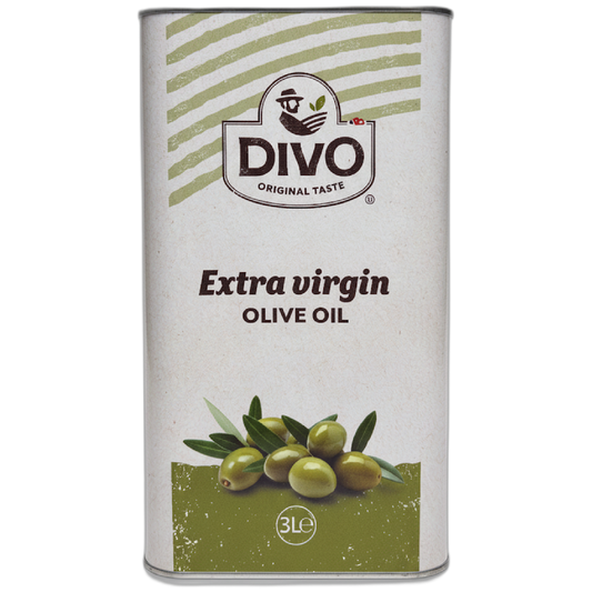 DIVO Extra Natives Olivenöl 3L Kanne — mildes Alltagsöl für Gastronomie und Vielkocher