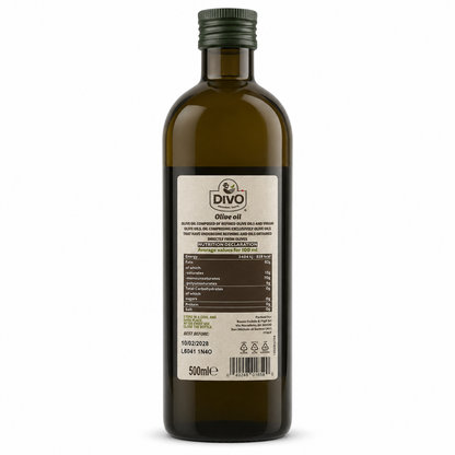 Olivenöl 500ml DIVO Rückseite