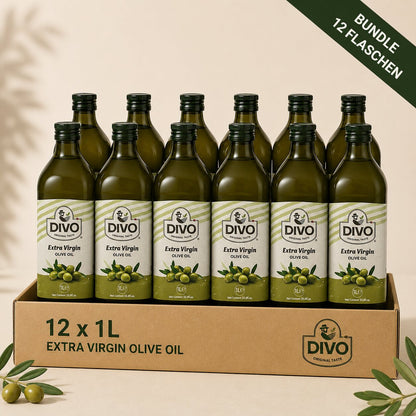 DIVO 12 x 1 L Spezial-Bundle - Extra Natives Olivenöl